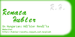 renata hubler business card